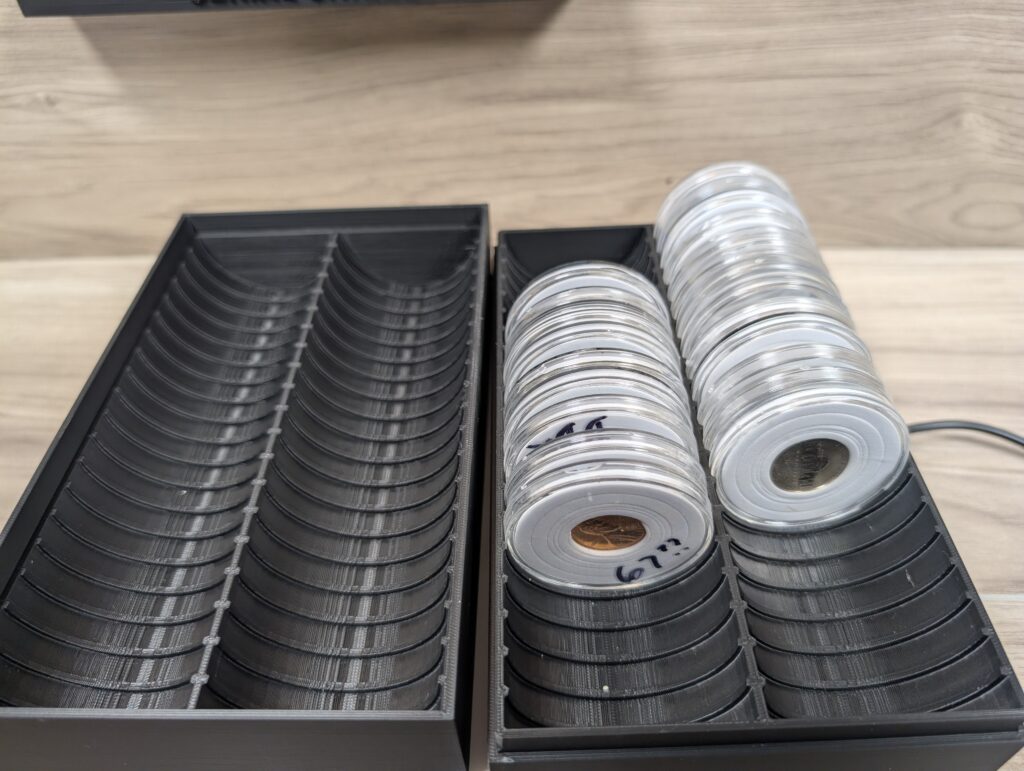 Serial Shield 3D™ currency storage boxes for 1 oz coin capsules
