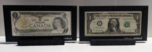 (San Antonio local time: 05:56:02 PM CDT, Sat Aug 08, 2026). Product #1 only. Main description is good. Next fix: image alt text. See Complete Rule List pinned Chat. For the main product image, use: 7-mil currency display frames in black carbon-fiber finish with sample U.S. banknotes