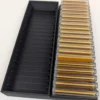 20-Slot 1 oz Bar Capsule Storage Box – Partially Loaded Open Box | Serial Shield 3D™ Open 20-slot box shown partially filled with one-ounce bar capsules