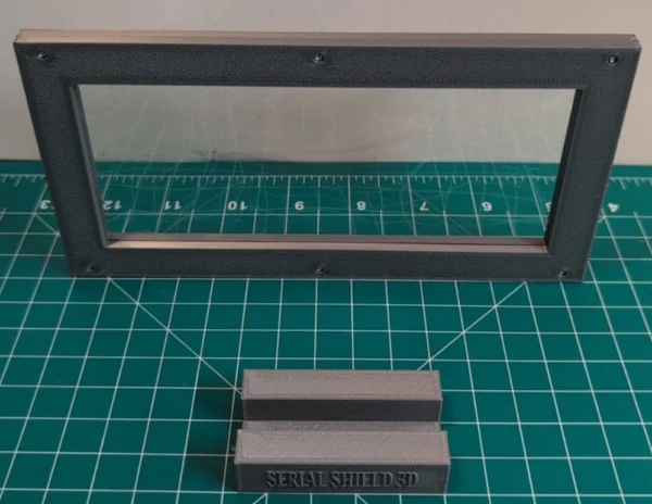 Budget 4-Mil Currency Display Frame with Stand – Empty Stand Centered | Serial Shield 3D™ Centered front view of the empty currency-frame stand