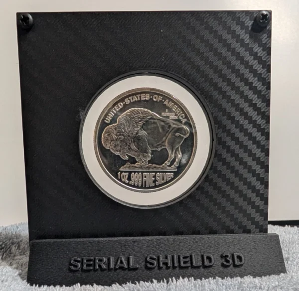 Morgan / Peace Dollar and 1 oz Silver Round Display Frames – Set of 2 | Serial Shield 3D™